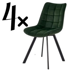 Halmar Set 4 kusy jídelní židle K332 zelená