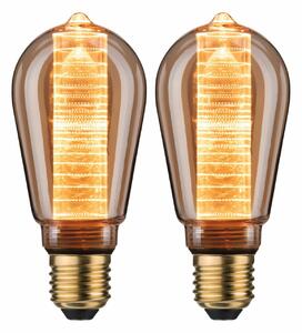 PAULMANN Inner Glow Edition sada LED žárovka E27 230V 2x4W 1800K zlatá kroužky ST64