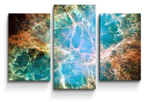 Sablio Obraz - 3-dílný Vesmírná abstrakce - 75x50 cm