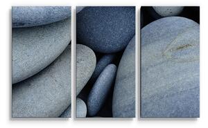 Sablio Obraz - 3-dílný Černé kameny - 120x80 cm