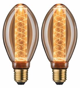 PAULMANN Inner Glow Edition sada LED žárovka E27 230V 2x4W 1800K zlatá spirála