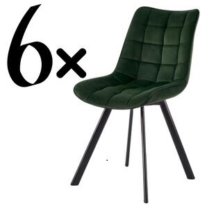 Halmar Set 6 kusy jídelní židle K332 zelená