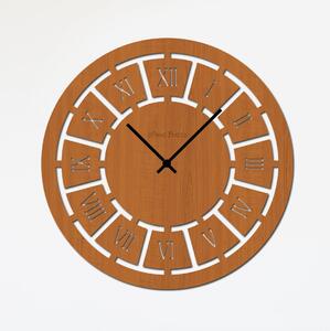 Nástěnné hodiny ROMAN Zvolte barvu dekoru: Třešeň | Zvolte velikost hodin (cm): 35x35 | Barva ručiček: Černé