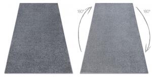 Koberec, koberec metráž SANTA FE šedá 97 hladký, Jednotný jedno velikost 100x250 cm | krásné koberce cz