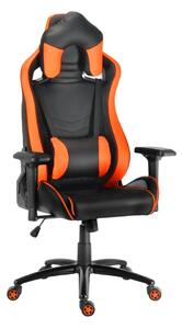 Herní židle Racing Pro ZK-068 — ekokůže, černá / oranžová
