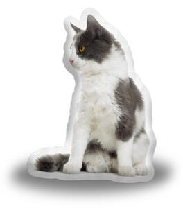 Sablio 3D polštář ve tvaru Flekatá kočička