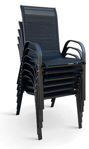Zahradní jídelní set Viking L + 6x kovová židle Ramada