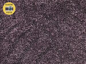 Metrážový koberec bytový Spring Filc 6470 fialový - šíře 4 m