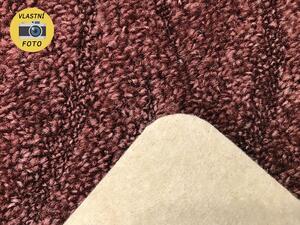 Metrážový koberec bytový Spring Filc 6480 fialový - šíře 3 m