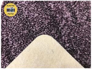 Metrážový koberec bytový Spring Filc 6470 fialový - šíře 5 m