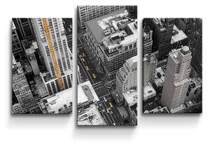 Sablio Obraz - 3-dílný Pohled z mrakodrapu - 75x50 cm