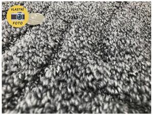 Metrážový koberec bytový Spring Filc 6490 šedý - šíře 4 m