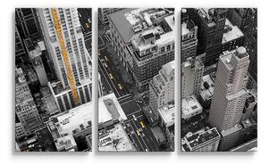 Sablio Obraz - 3-dílný Pohled z mrakodrapu - 120x80 cm