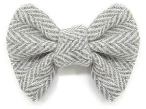 Tvídový motýlek pro psy Silver Herringbone Tweedmill