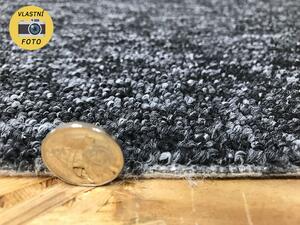 Metrážový koberec bytový Story Filc 9192 černý - šíře 4 m