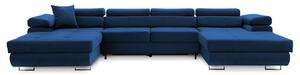 Rohová rozkládací sedací souprava RIGATTO III PRO 1 Námořnická modrá