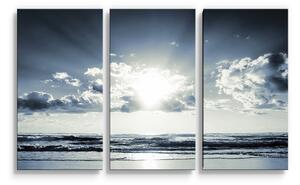 Sablio Obraz - 3-dílný Pohled na moře - 120x80 cm