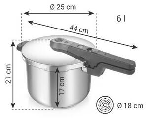 Tescoma Tlakový hrnec ELEMENT, 6 l