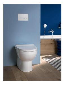 Stojící WC DURAVIT DuraStyle otevřený splachovací kruh bílá vč. WC prkénka 41840900