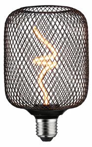 PAULMANN Kovic Glow Standard 230V LED žárovka Zyl E27 4W 1800K stmívatelné černá