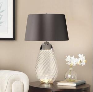 Elstead LENA-TL-L-SMOKE - LED Stolní lampa LENA 1xE27/40W/230V 74 cm šedá