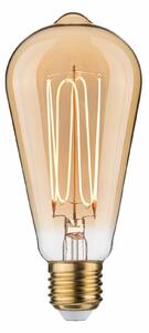 PAULMANN Rustic Shine Standard 230V LED žárovka E27 Filament I-Form 4,2W 1800K stmívatelné zlatá