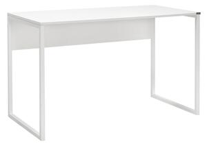 Psací stůl KESERWAN, kovová konstrukce, bílý