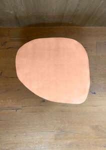 Organický konferenční stolek list hliník Celobarevný / Pudrově Růžová