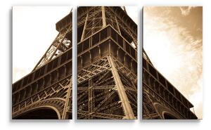 Sablio Obraz - 3-dílný Eiffelova věž 6 - 120x80 cm