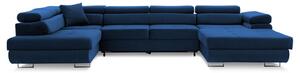 Rohová rozkládací sedací souprava RIGATTO II PRO 1 Levá Námořnická modrá