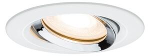 PAULMANN Vestavné svítidlo LED Nova kruhové 1x7W GU10 bílá mat chrom nastavitelné 929.03 P 92903