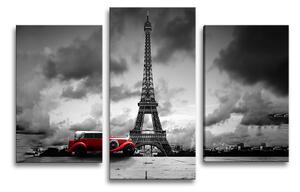 Sablio Obraz - 3-dílný Eiffelova věž 5 - 75x50 cm