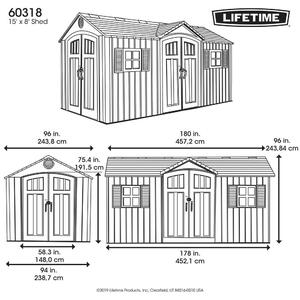 Domek LIFETIME PECOS 15x8 Exteriér | Zahradní domky