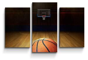 Sablio Obraz - 3-dílný Basketball - 75x50 cm