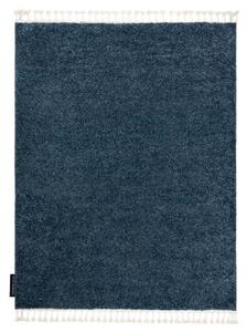 Koberec BERBER 9000 modrý střapce, Maroko, Shaggy velikost 160x220 cm | krásné koberce cz