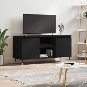 TV skříňka černá 104 x 35 x 50 cm kompozitní dřevo