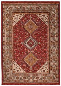 Breno Kusový koberec PRAGUE 93/IB2R, Červená, Vícebarevné, 67 x 120 cm