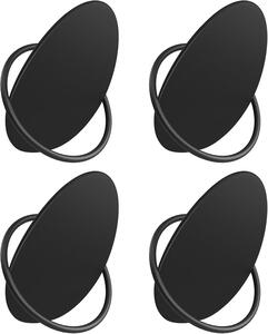 SONGMICS Sada 4 ks háčků na oblečení Ripple černá