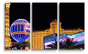 Sablio Obraz - 3-dílný Las Vegas 3 - 120x80 cm