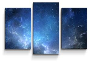 Sablio Obraz - 3-dílný Hvězdné nebe - 75x50 cm