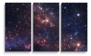 Sablio Obraz - 3-dílný Noční obloha - 120x80 cm