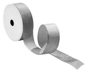 RIBBON Dárková stuha se třpytkami - stříbrná