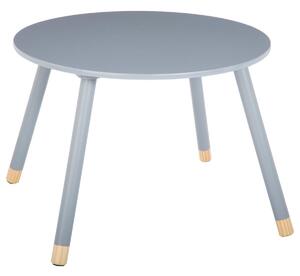 Atmosphera Dětský dřevěný stolek KULATÝ - šedý