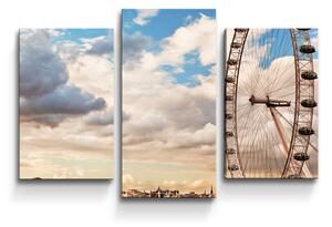 Sablio Obraz - 3-dílný London eye - 75x50 cm