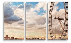 Sablio Obraz - 3-dílný London eye - 120x80 cm