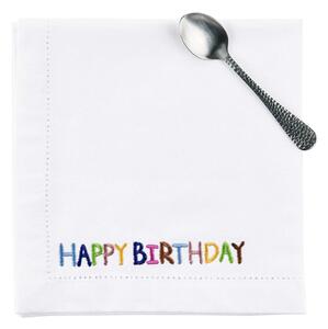 HAPPY BIRTHDAY Ubrousek látkový 45 x 45 cm