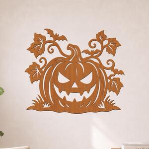 Halloween dekorace na zeď - Strašidelná dýně Zvolte rozměr šxv (cm): 40x34 | Zvolte barvu dekoru: Třešeň