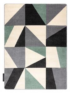 Koberec ALTER Fiori Geometrický, trojúhelníky, čtverce zelená velikost 160x220 cm | krásné koberce cz