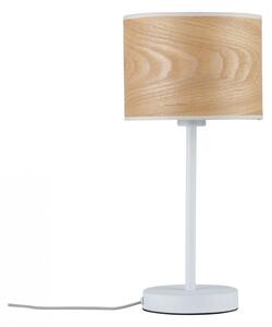 Paulmann stolní lampa Neordic Neta 1-ramenné bílá/dřevo 796.38 P 79638