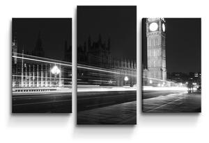 Sablio Obraz - 3-dílný Westminsterský palác - 75x50 cm